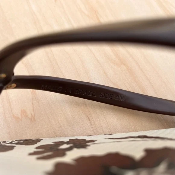 Tory Burch Potting Soil Ivory Daisy Flip Flop Thong Sandal Logo Size 8 EUC - Picture 7 of 8